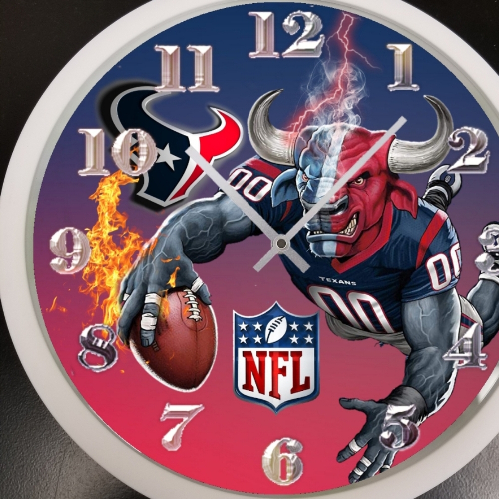 Raging houston texans clock